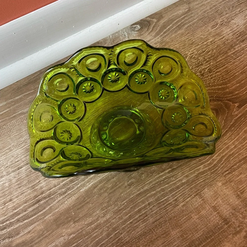 Vintage 1960’s L.E. Smith Glass Moon and Stars Banana Boat - Picture 13 of 15